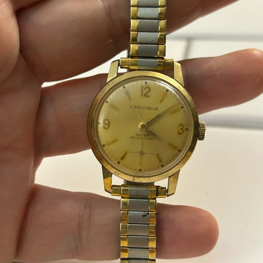 Vintage Gold Caravelle by Bulova Watch